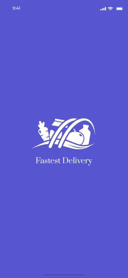 Grocery delivery app splash screen Grocery delivery app splash screen