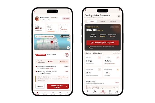 Driver App Features