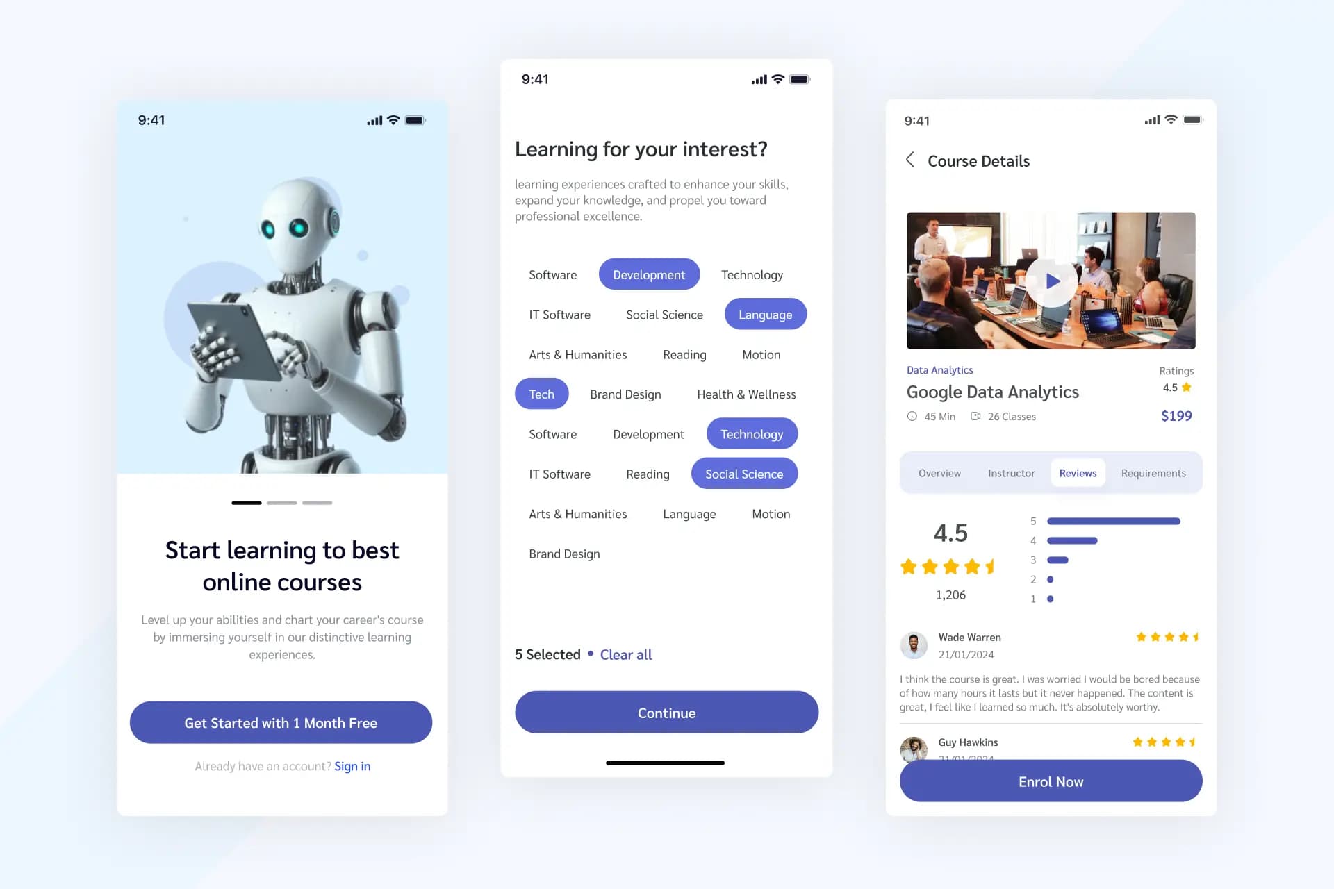 AI-Powered E-Learning App