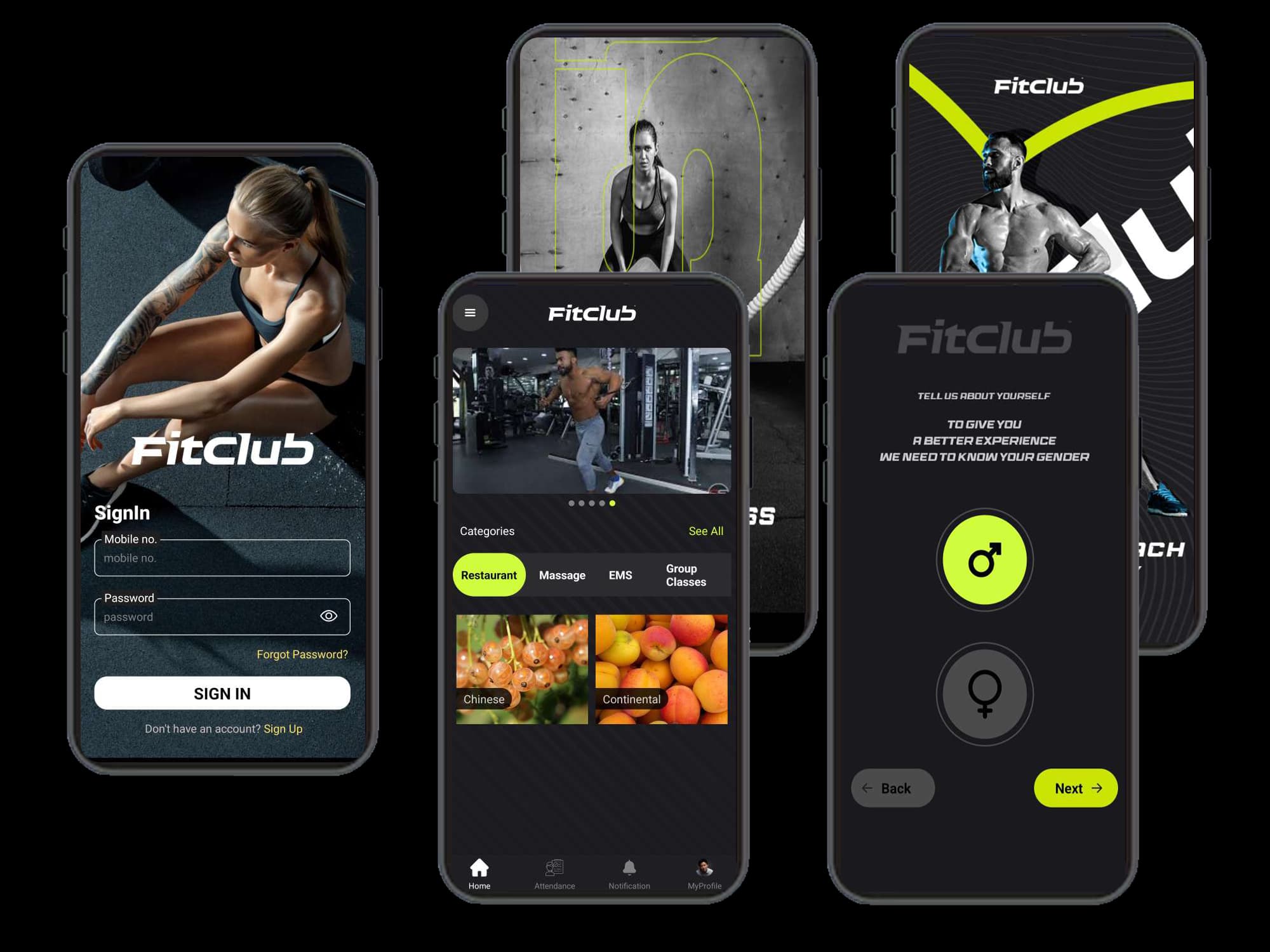 Fitclub Mobile App