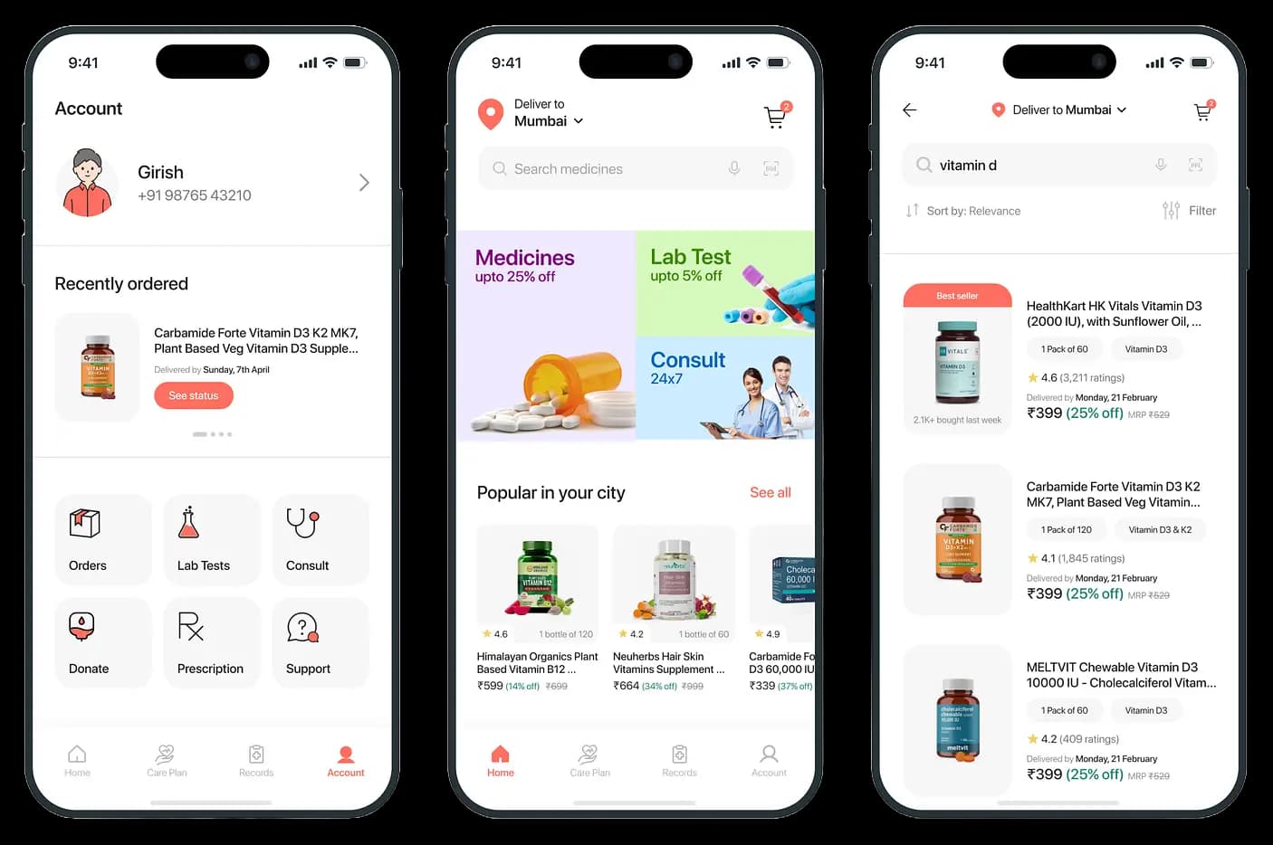 medicine Ordering app