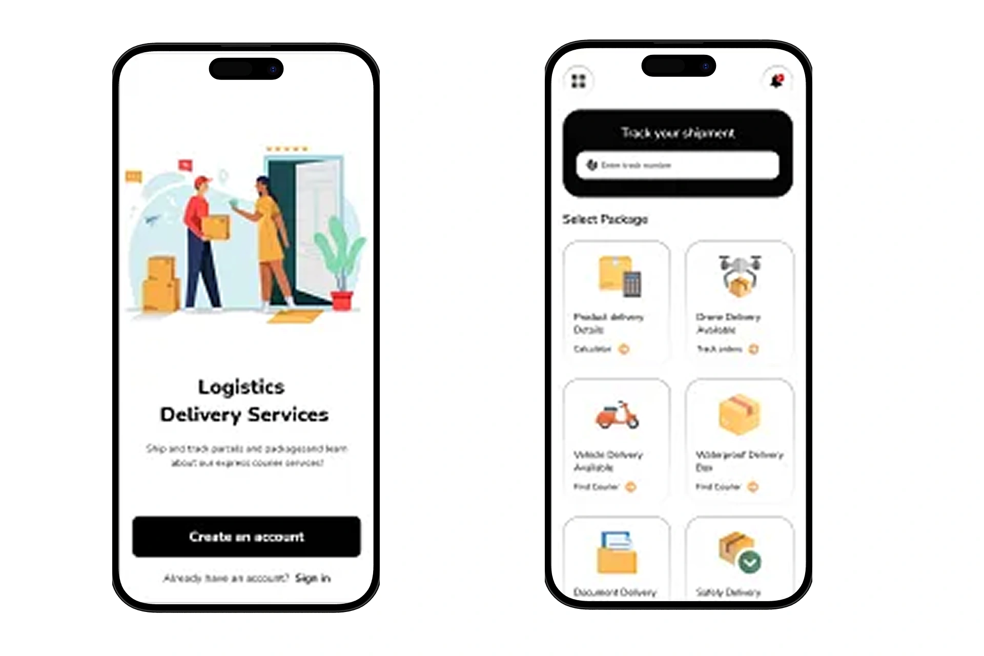 Courier & Parcel Delivery App