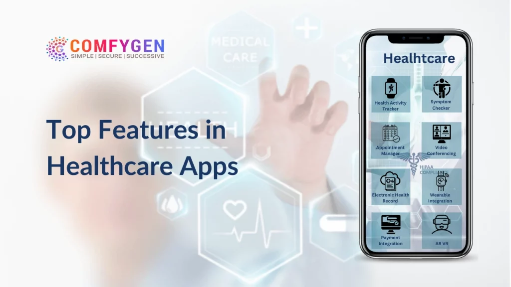 healthcare app development features